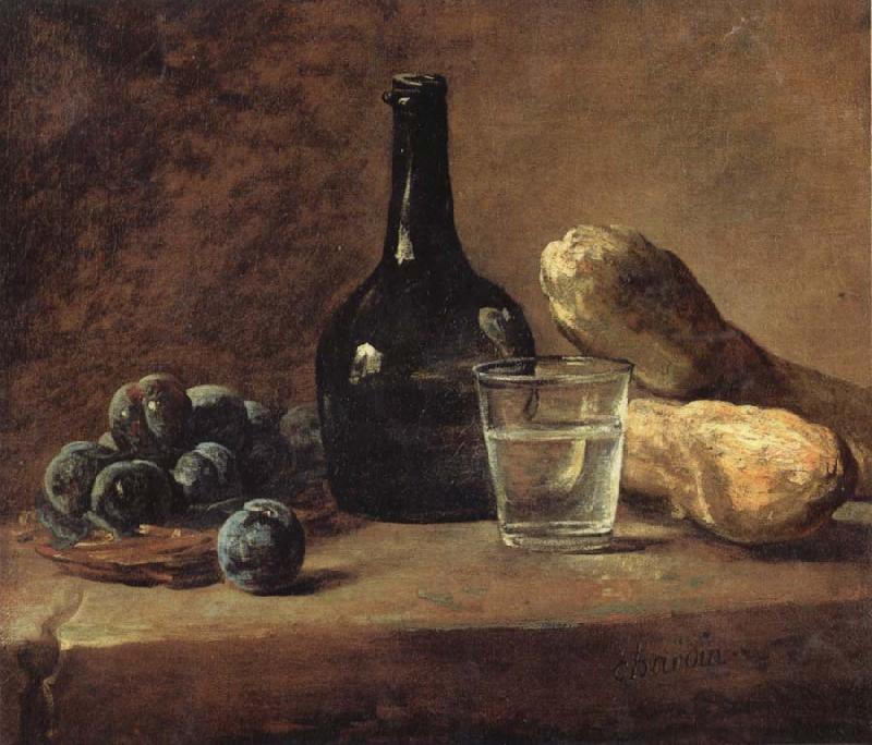 Jean Baptiste Simeon Chardin Still Life with Plums Sweden oil painting art